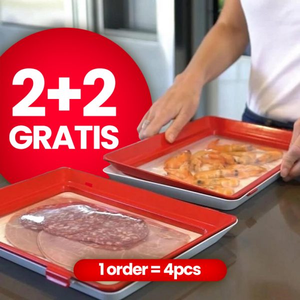 Clever Tray – food preservation tray (2+2 GRATIS = 4pcs)