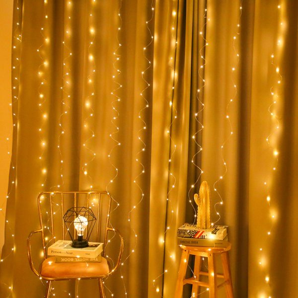 Sparkly curtain – Zavesa iz LED lučk slider