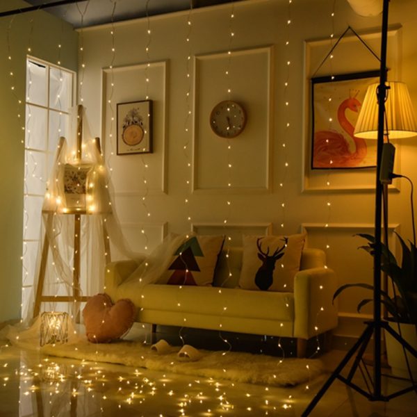 Sparkly curtain – Zavesa iz LED lučk slider